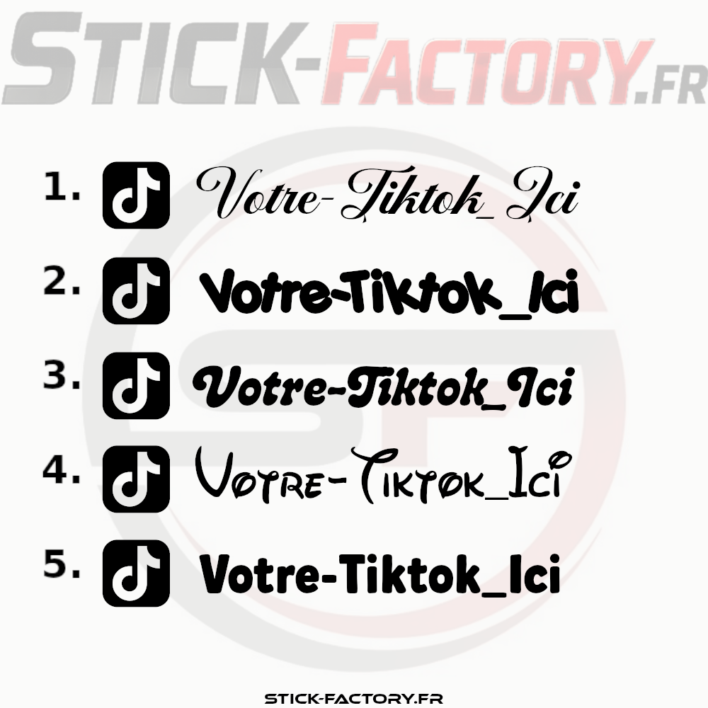 Sticker Tiktok Personnalisé Stick-Factory