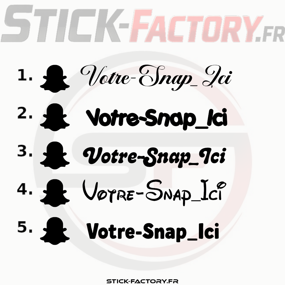autocollant Snap