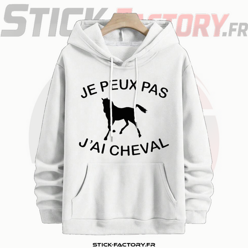 Pull Enfant Je Peux Pas J'ai Cheval Stick-Factory