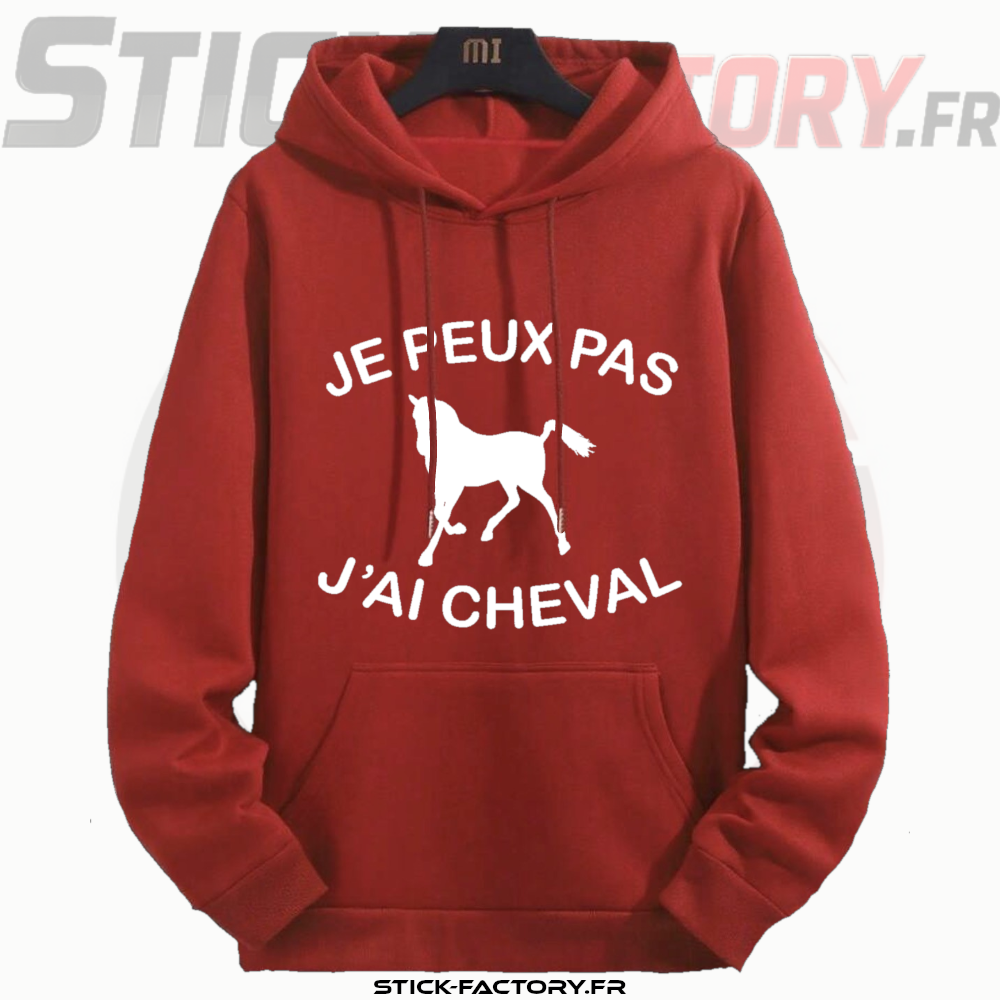 Pull Enfant Je Peux Pas J'ai Cheval Stick-Factory