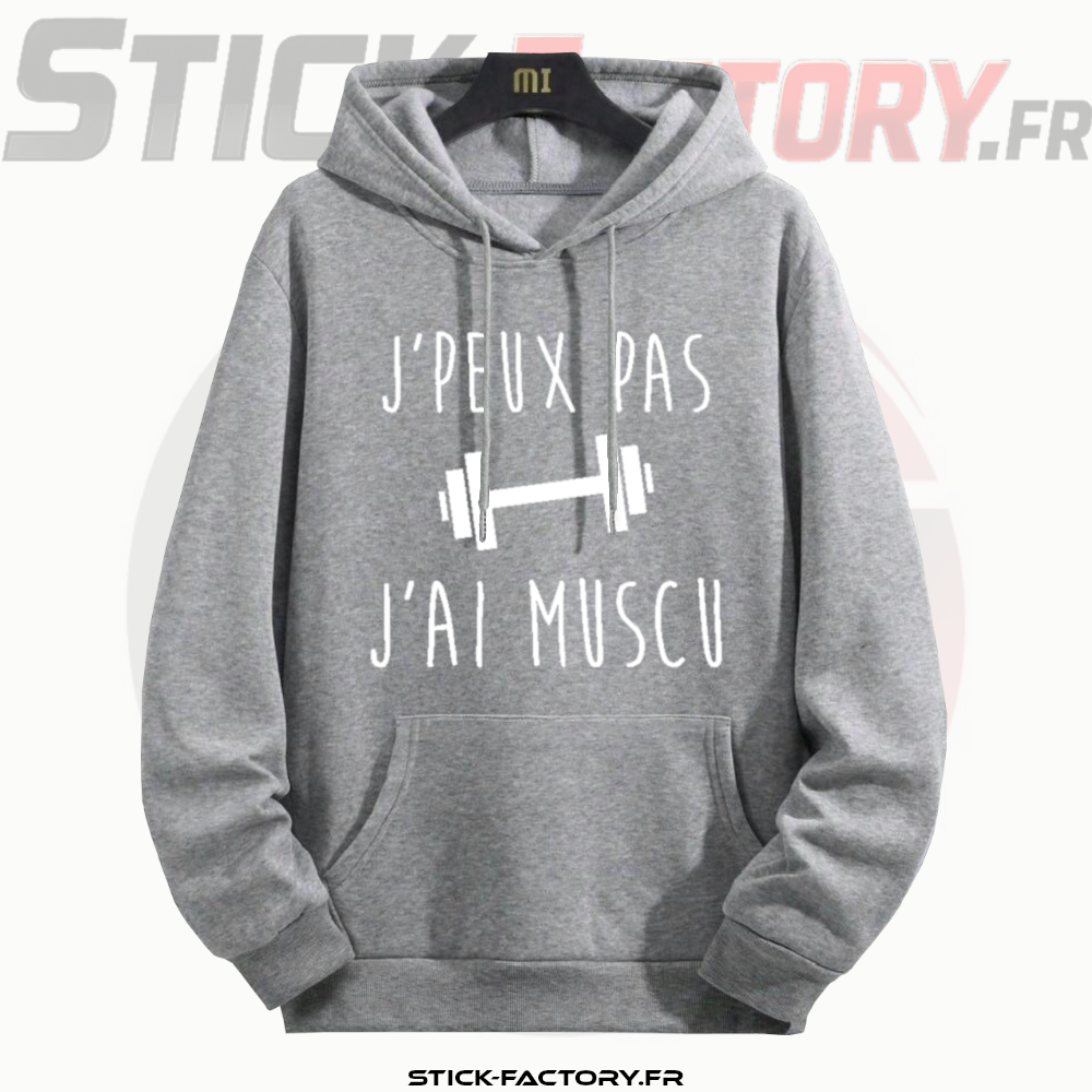 Pull J'Peux Pas J'ai Muscu Stick-Factory